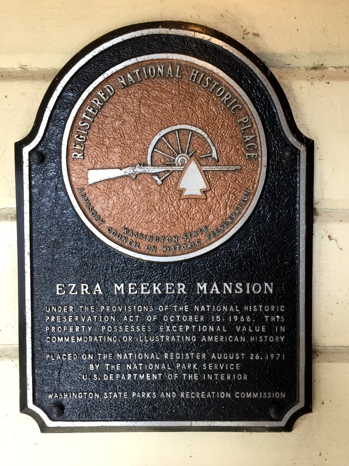 Ezra Meeker Mansion plaque