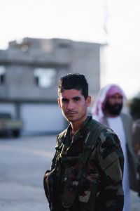 Ezidi Peshmerga soldiers at their base in the Sinjar Mountains, under the command of Qasim Shesho 20