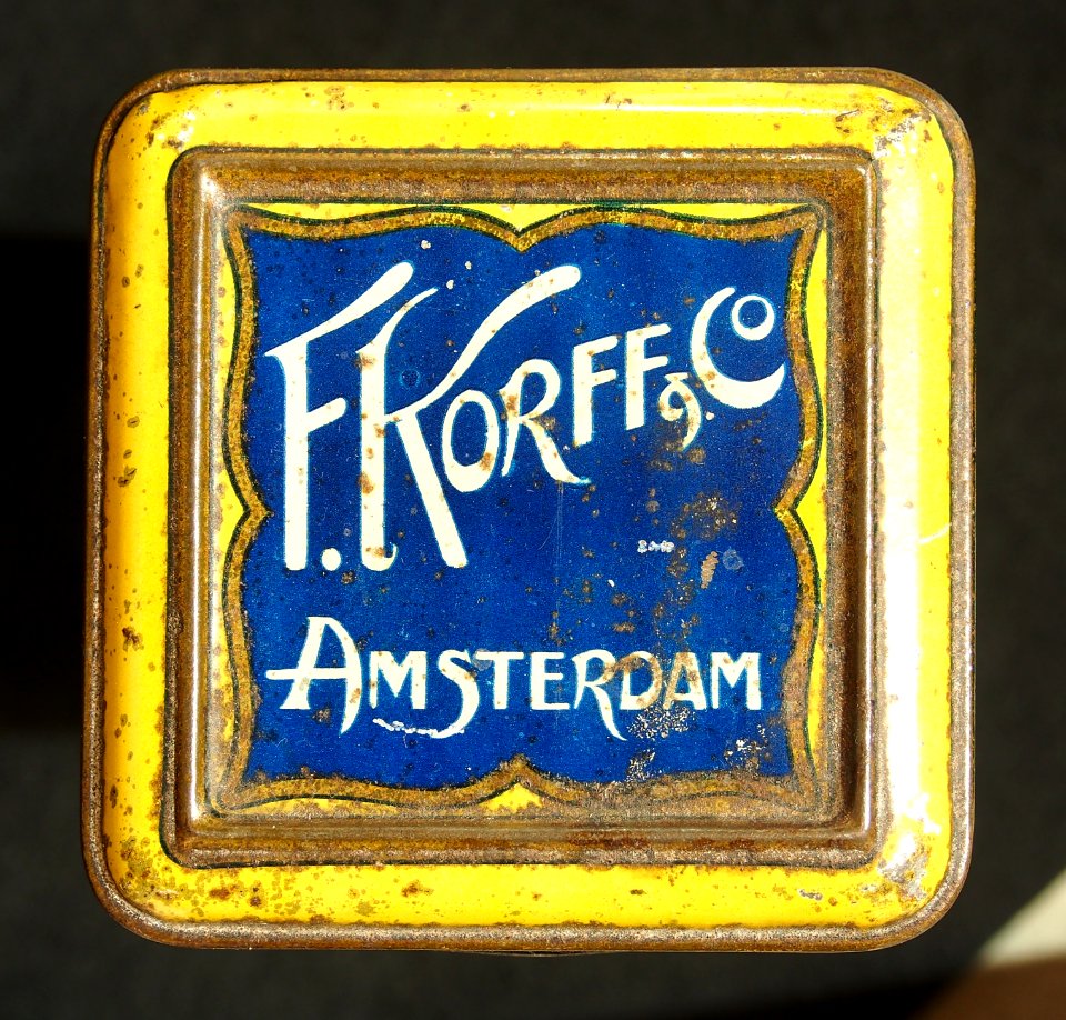 F Korff & Co Amsterdam cacao blikje, foto1