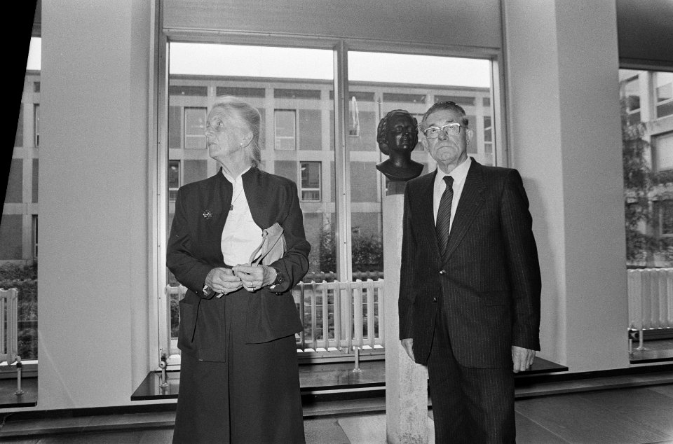 F. Rost van Tonningen-Heubel, weduwe van voormalig NSB-leider, voor aanvang hoge, Bestanddeelnr 933-7779