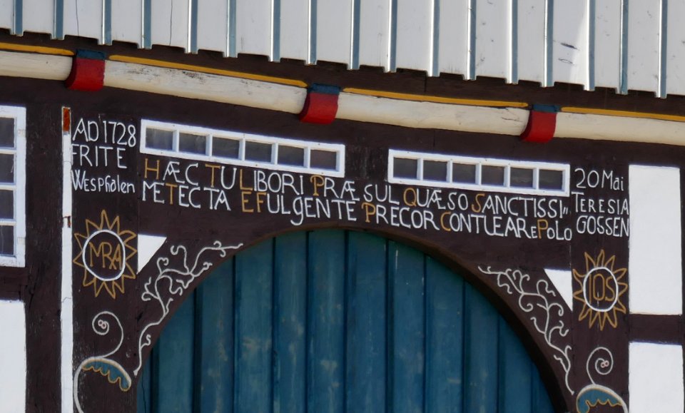 Fürstenberg - Wasserplatz 15 - Scheune, Inschrift