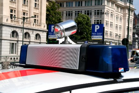 Fête nationale belge à Bruxelles le 21 juillet 2016 32 - Volkswagen VW Golf GTI de l'ancienne gendarmerie belge