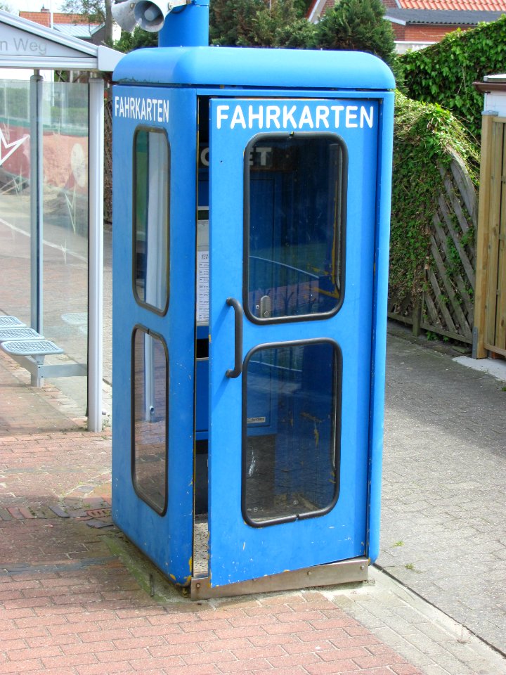 Fahrkartentelefonhäuschen