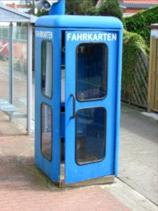 Fahrkartentelefonhäuschen