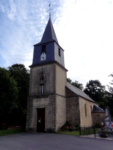 Fagnon (Ardennes) église, façade et tour