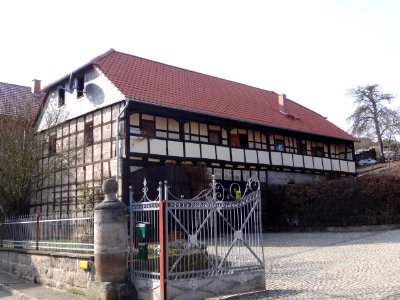 Fachwerkhaus mit Laubengang in Zeigerheim