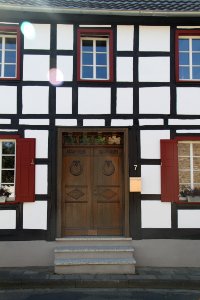 Fachwerkhaus, Meckenheim Ersdorf, Rheinbacher Straße 7 - Tür