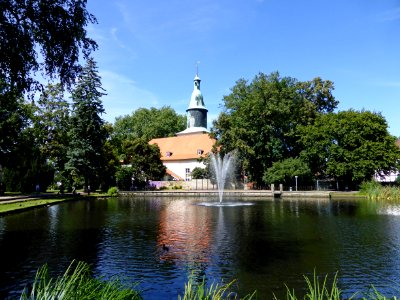 Fallersleben Teich Kirche