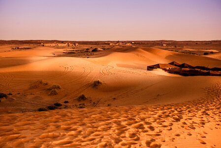 Sand dune dry landscape photo