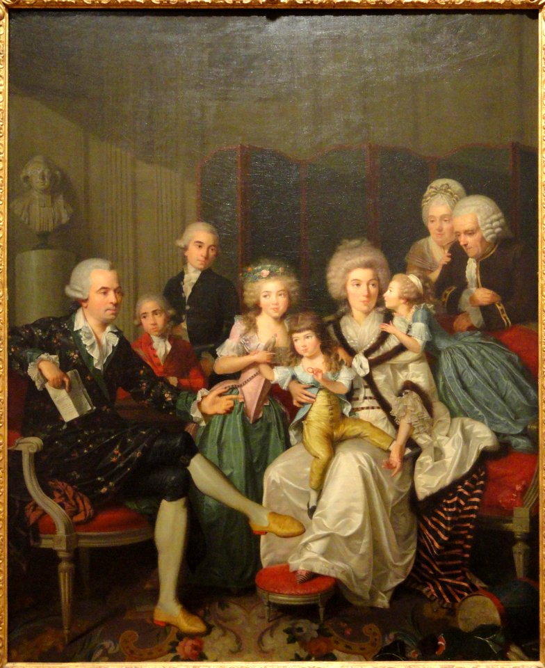 Family Portrait, Jean Claude Naigeon, 1789 - Museum of Fine Arts, Springfield, MA - DSC04081