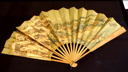 Fan, World's Columbian Exposition, 1893 - Peabody Museum, Harvard University - DSC06116