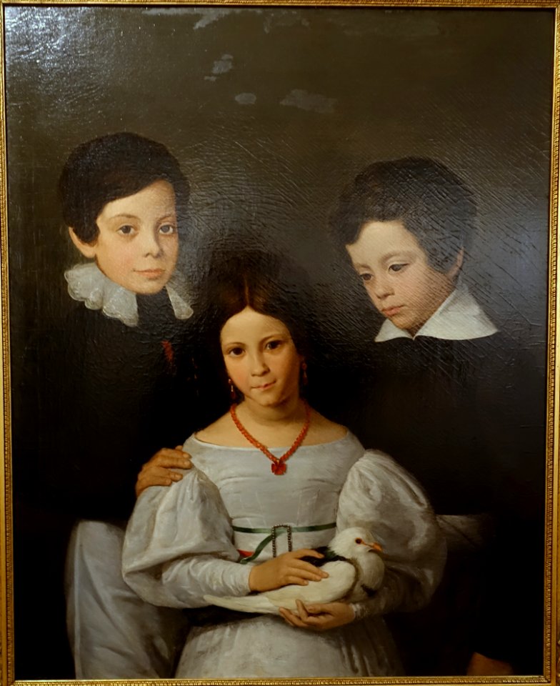 Family group (Pacheco Pereira), by Augusto Roquemont, oil on canvas - Museu Nacional de Soares dos Reis - Porto, Portugal - DSC00647