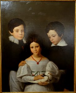 Family group (Pacheco Pereira), by Augusto Roquemont, oil on canvas - Museu Nacional de Soares dos Reis - Porto, Portugal - DSC00647