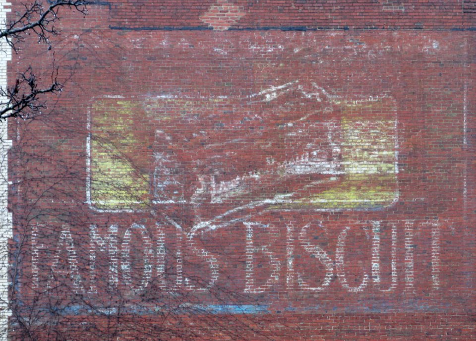 Famous Biscuit ghost sign, Uptown, 2021-01-01