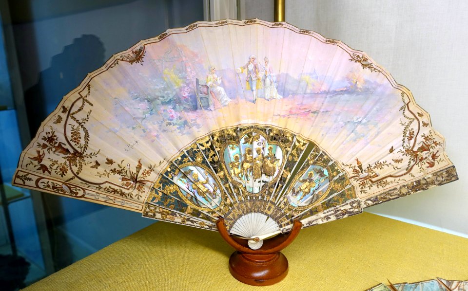 Fan, unidentified - Fan Room, Alcázar of Seville, Spain - DSC07323