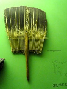 Fan, eagle feathers, Nivkh (Gilyak) - AMNH - DSC06211