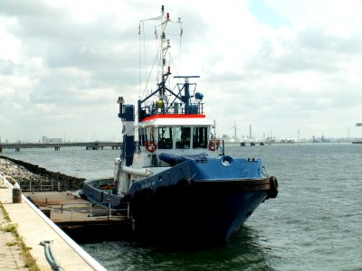 Fairplay XVI - IMO 8915469 - Callsign V2OS7 docked at Port of Rotterdam, Holland 06-Aug-2005