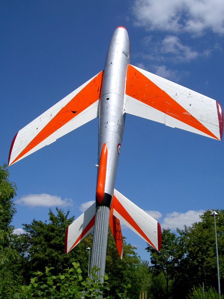 F-84F Thunderstreak painted as a Getti Tonanti aircraft