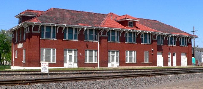 Fairbury, Nebraska Rock Island depot from SW 2