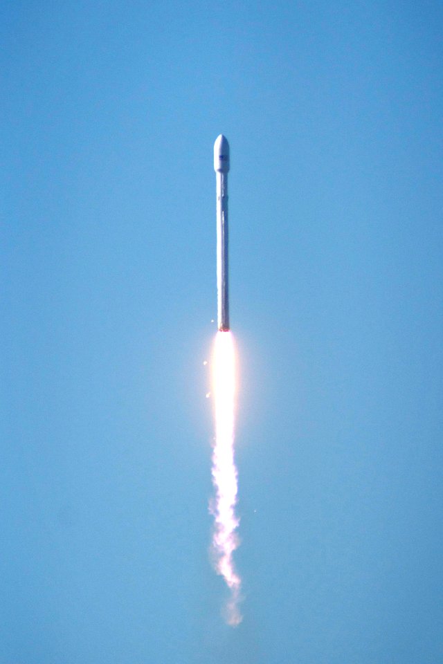 Falcon 9 in flight
