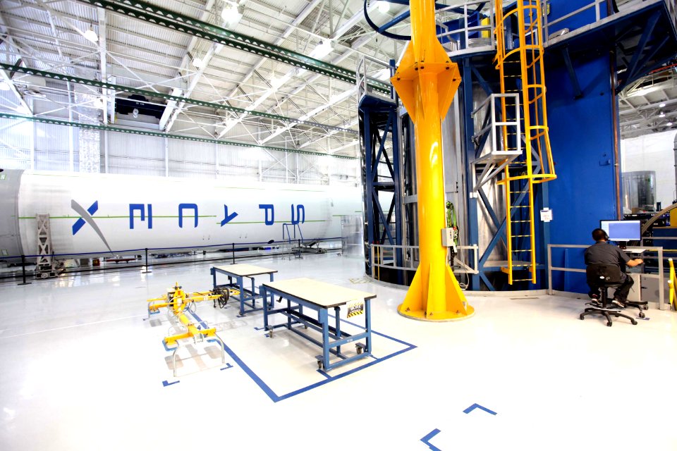 Falcon 9 and dude on computer