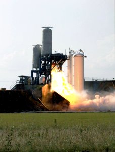 Falcon 9 Rocket 2nd Stage Engine Test