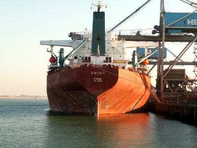 Faith N unloaded, Port of Rotterdam, Holland 14-Jan-2006