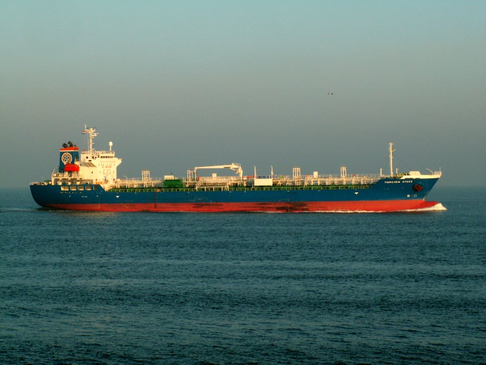 Fairchem Steed IMO 9311256 approaching Port of Rotterdam, Holland 09-Jan-2006