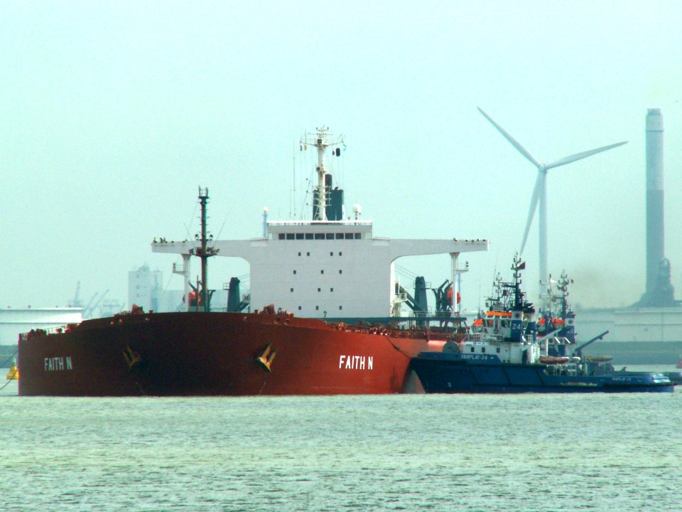Faith N - IMO 8618425 - Callsign H9MS - photo, Mississippi harbour, Port of Rotterdam, Holland 09-Apr-2006