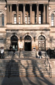 Entrance, Carnegie Library, Oakland, Pittsburgh, 2008-10-21