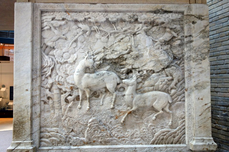 Entrance gate to graveyard of Zu Dashou and sons, view 5, China, Yongtai Village near Beijing, Qing dynasty, 1656 AD, limestone with reconstructed roof - Royal Ontario Museum - DSC03731