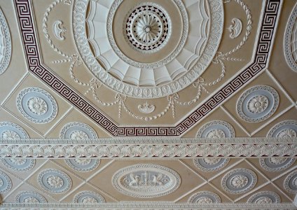 Entrance Hall ceiling - Harewood House - West Yorkshire, England - DSC02096