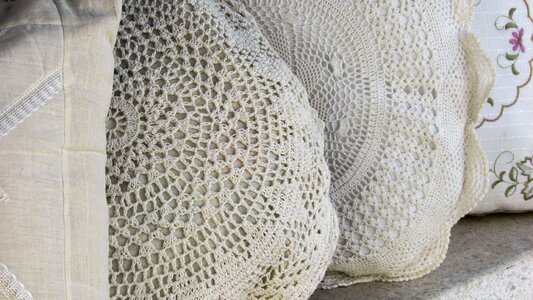 Lace pillows handmade photo