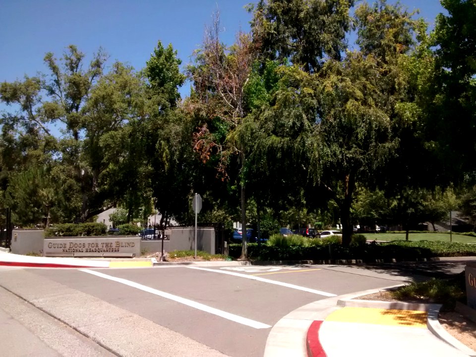 Entrance to the Guide Dogs for the Blind campus in San Rafael