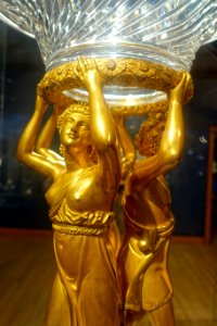 Epergne piece, Pierre-Philippe Thomire, early 1800s, gilt bronze, crystal, view 2 of 2 - Montreal Museum of Fine Arts - Montreal, Canada - DSC08661