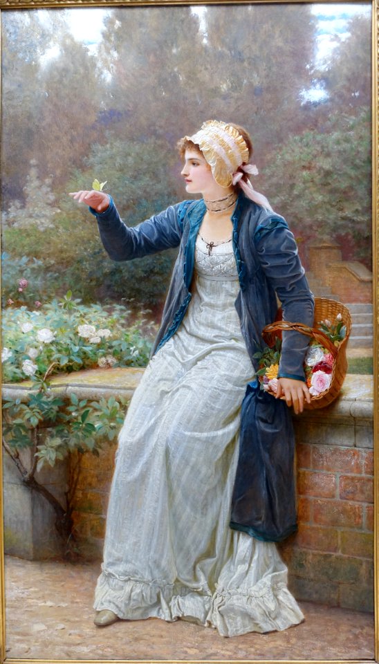 Ephemeral joy by Charles Edward Perugini, undated, oil on canvas - Matsuoka Museum of Art - Tokyo, Japan - DSC07389