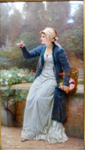 Ephemeral joy by Charles Edward Perugini, undated, oil on canvas - Matsuoka Museum of Art - Tokyo, Japan - DSC07389