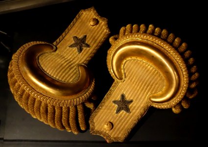Epaulets, US Navy Flag Officer - Wisconsin Veterans Museum - DSC02984