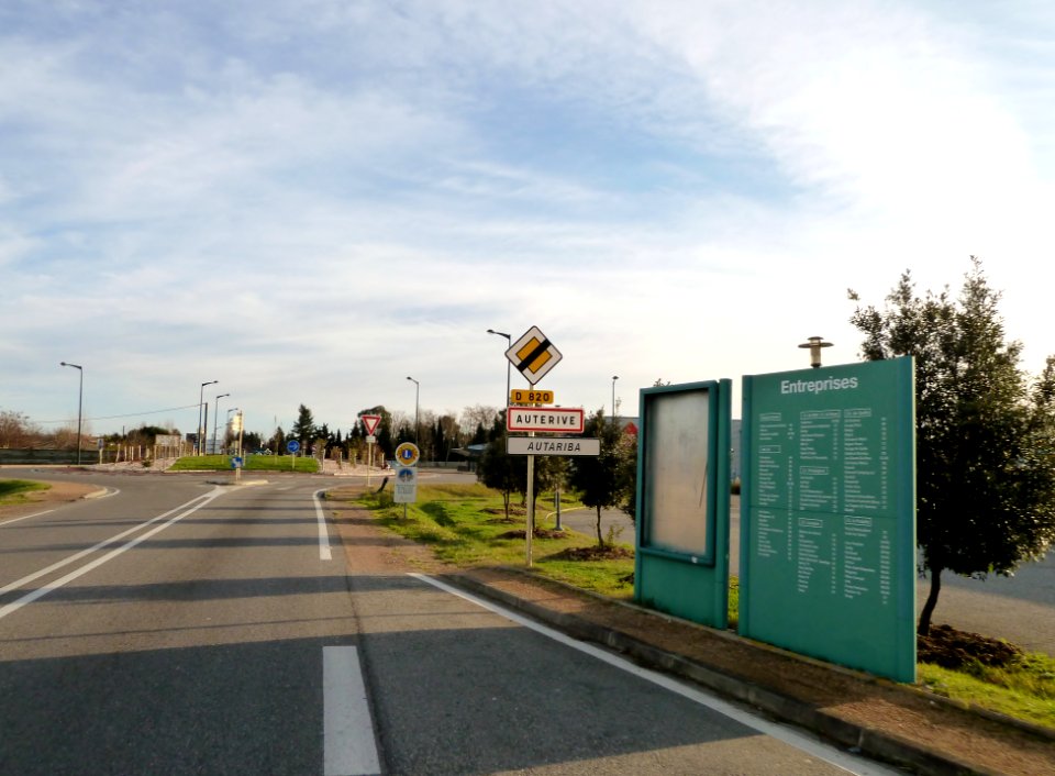 Entrée dans Auterive (Haute-Garonne)