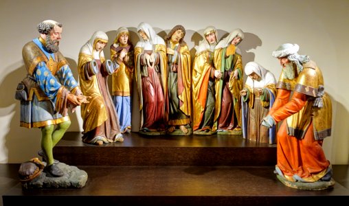 Entombment of Christ, from the Benedictine monastery at Holzen bei Donauworth, succession of Greger Erhart, Swabia, 1515-1520, linden wood - Hessisches Landesmuseum Darmstadt - Darmstadt, Germany - DSC00361