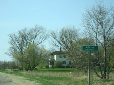 Entering Albion, WI