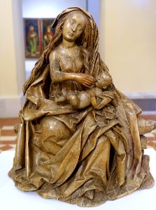 Enthroned Virgin and Child by Michel Erhart, c. 1480-1485, linden wood - Bode-Museum - DSC03570