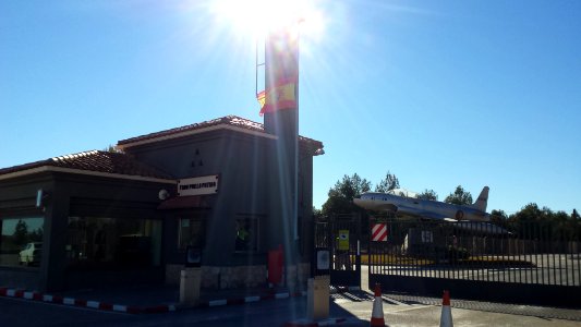 Entrada a la Base Aérea de Los Llanos. Albacete