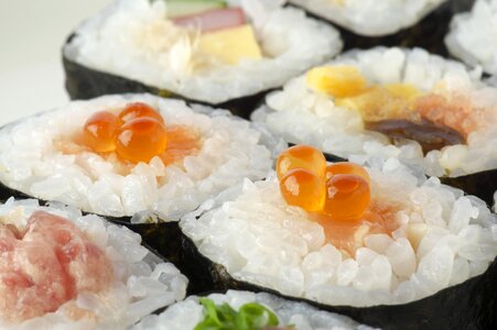 Sushi nori winding food photo
