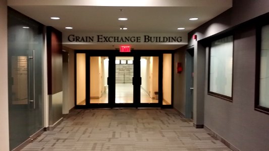 Entrance to Grain Exchange building from Winnipeg Underground