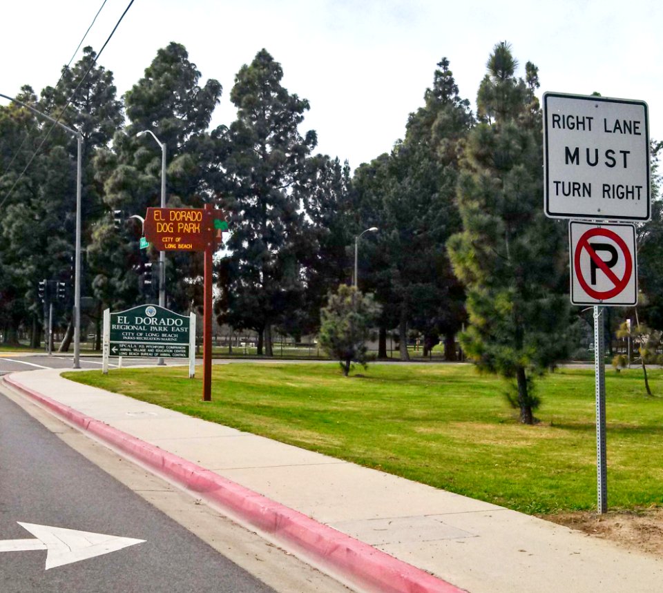 Entrance to El Dorado Park, Long Beach, California