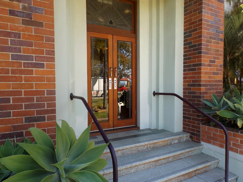 Entrance to Redcliffe Town Council Chambers at Redcliffe, Queensland