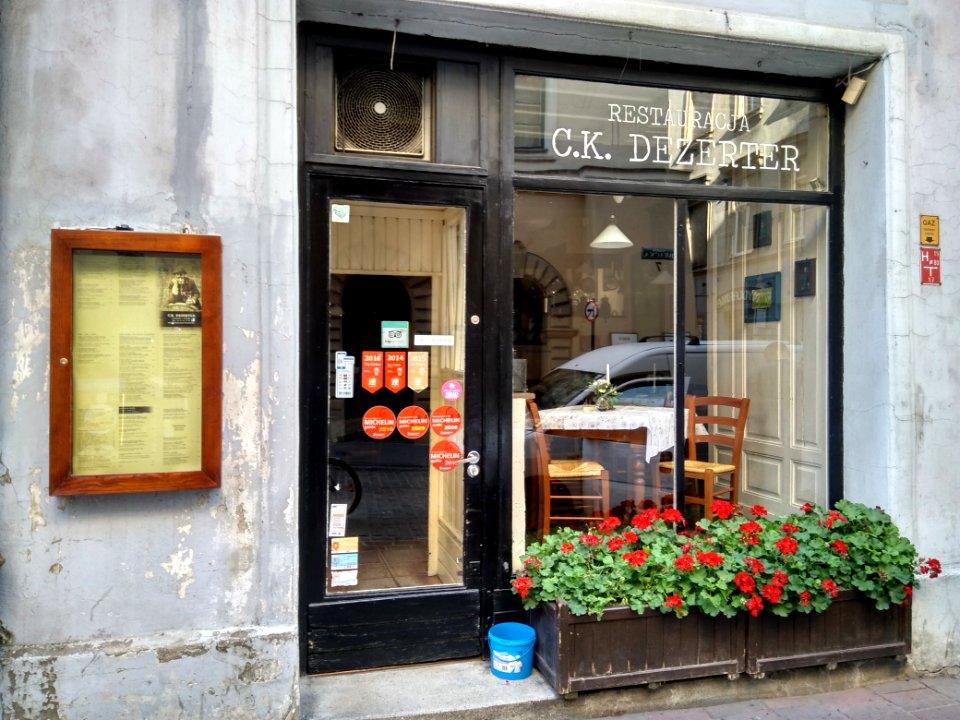 Entrance to a restaurant in Kraków - C.K. Dezerter IMG 20180616 075729 HDR
