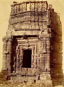 Entrance of Larger Vishnu temple, Janjgir Chhattisgarh, archive late 19th century