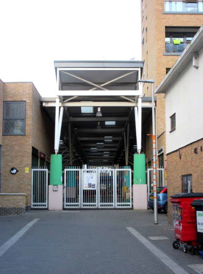 Entrance to Open Market, Marshalls Row, off London Road, Brighton (March 2016)